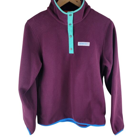 Obermeyer Other - Obermeyer Boulder Fleece Jacket Girls Large Purple Teal Outdoor School Warm